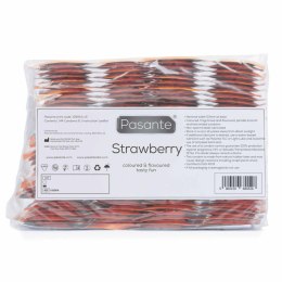 Pasante Strawberry Crush Condoms Bulk Packs 144 psc