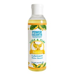 Power Escorts - DR10 - Banana Water-Based Lubricant 200ml - Slide & Play Personal Lube