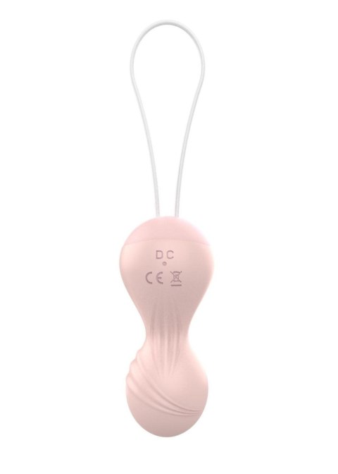 Kulki-Vibrating Silicone Kegel Balls USB 10 Function / Remote control -Flesh