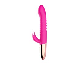 Rechargeable Thrusting Vibrator - Stylowy, futurystyczny , podgrzewany