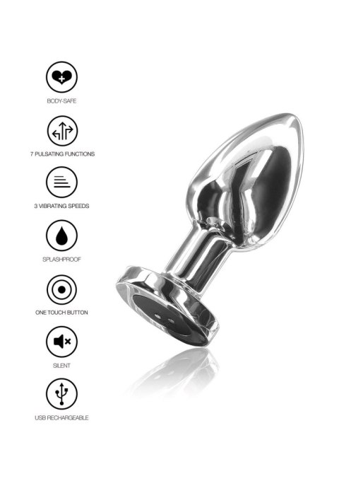 Buttplug Vibr. Medium Silver
