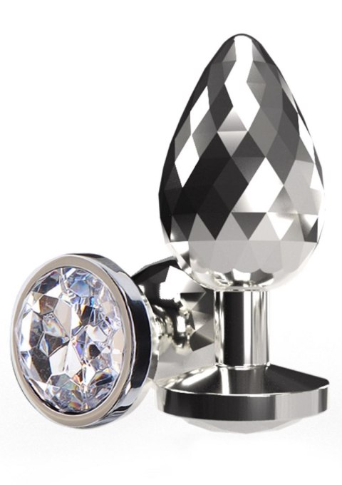 Disco Diamond Plug Large Silver