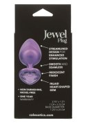Diamond Heart Plug Large Purple