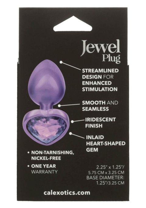 Diamond Heart Plug Small Purple