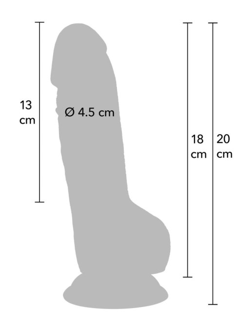 Realistic Dildo PVC 18 cm