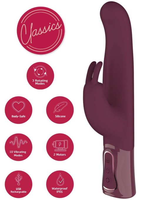Rotating & Vibrating Thick Rabbit Vibrator