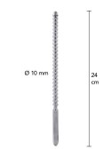 Dip Stick Ribbed 10 mm Silver