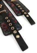 Floral Jacquard Wrist Cuffs