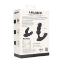 Dual Motor Remote Control Beaded Vibrating Liquid Silicone Prostate Stimulator - Black