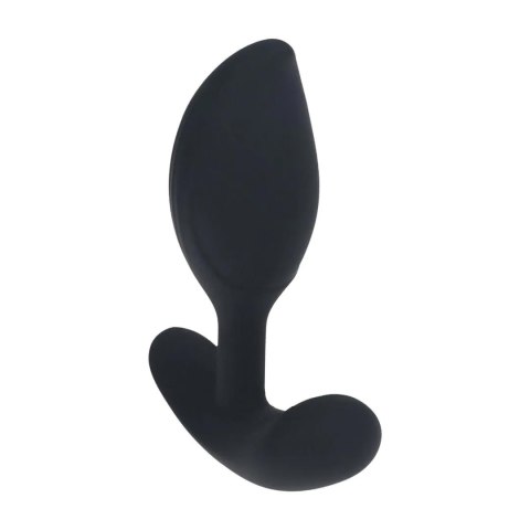 Remote Control Vibrating Liquid Silicone Anal Plug - Black