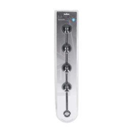 Round Silicone Anal Balls - XL - 50mm - Black