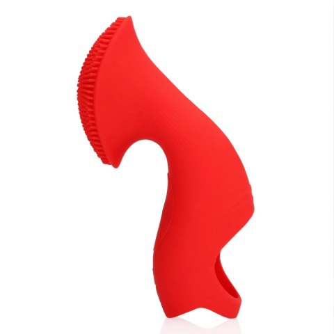 Textured Finger Vibrator - Sunrise Red