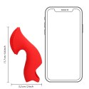 Textured Finger Vibrator - Sunrise Red