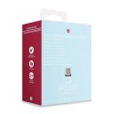 Three-In-One Liquid Silicone Vibrator - Breezy Blue