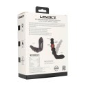Vibrating Heating Bendable Tapping Beaded Silicone Prostate Stimulator - Black