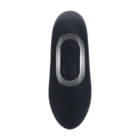 Vibrating Heating Bendable Tapping Silicone Prostate Stimulator - Black