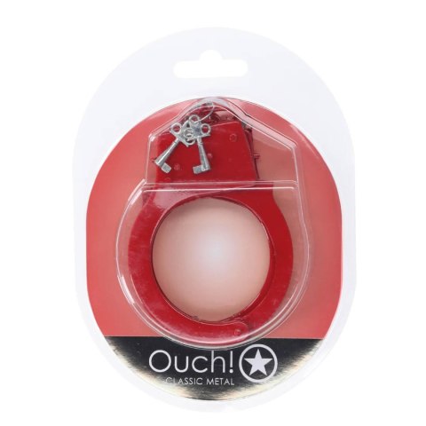 Classic Metal Handcuffs - Red