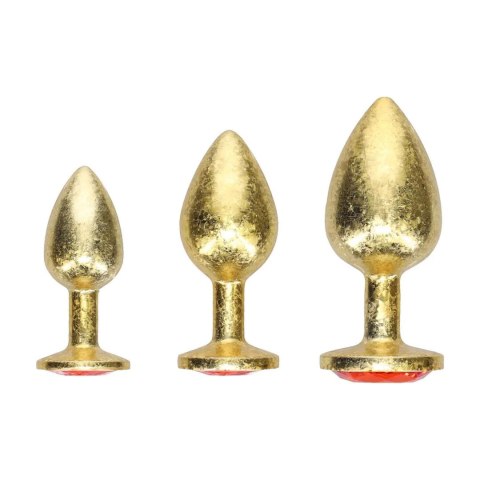 Milan Collection - Metal Anal Plug Set - Gold