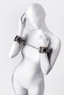 Anonymo handcuffs, PU leather, print, 19.5 cm