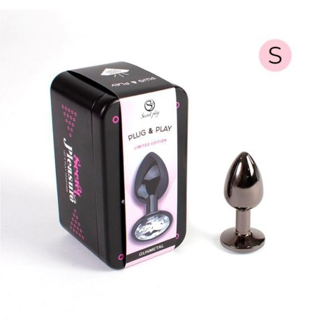 GUNMETAL BUTT PLUG S