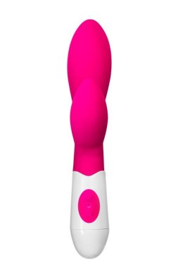 A-TOYS, Vibrator Lilu with Clitoral Stimulator, Silicone, Pink, 20 cm, 10 speeds, 2xAAA