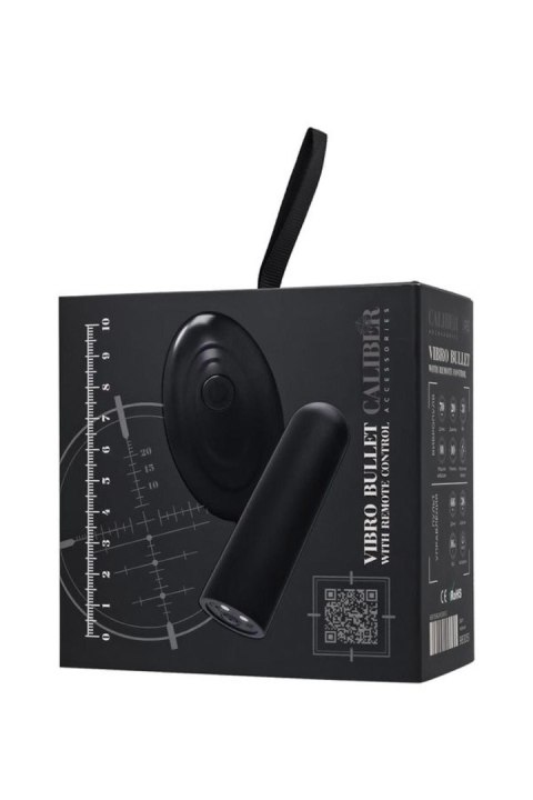 Vibro bullet with remote control, RealStik CALIBER, 7cm, O2