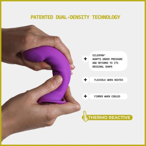 Adrien Lastic Hitsens 6 Purple - Dildo with Patented Dual-Density Technology & Extra-Strong Suction Base