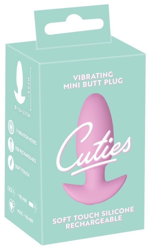 Cuties Vibrating Plug Rose