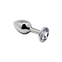 Mini Metal Butt Plug S clear