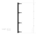 Bedroom Fantasies - Adjustable Spreader Bar Black