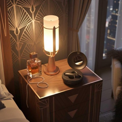 Rosy Gold - Licking Stimulator with Luxury Charging Case - Black