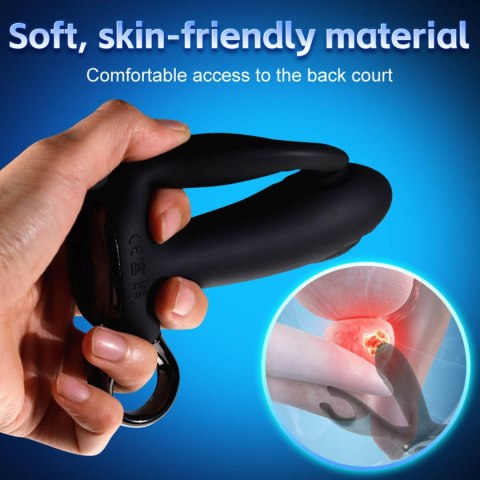 Dual tapping anal vibrator