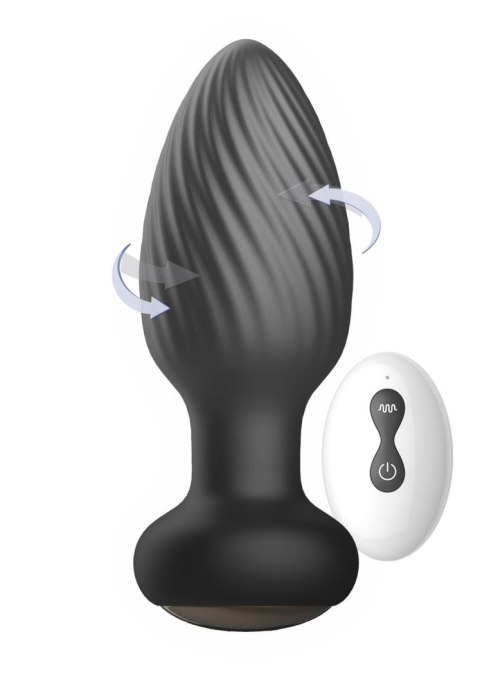 Rotating remote anal plug