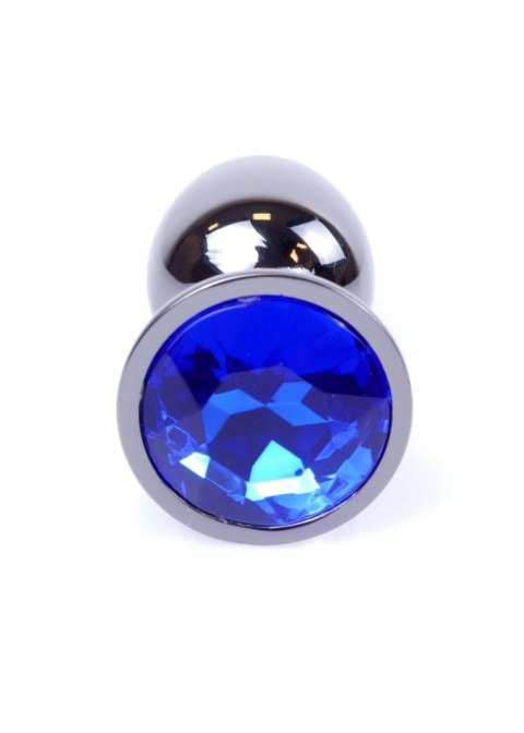 MyLove Toys - Jewellery Dark Silver PLUG- Dark Blue