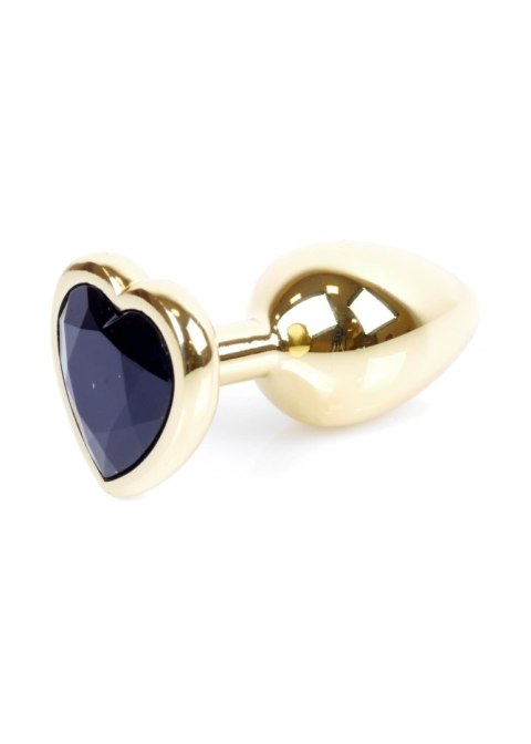 MyLove Toys - Jewellery Gold Heart PLUG- Black