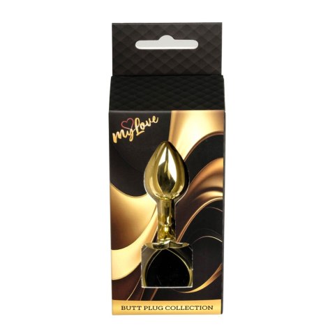 MyLove Toys - Jewellery Gold Heart PLUG- Black
