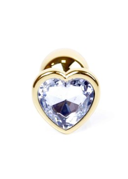 MyLove Toys - Jewellery Gold Heart PLUG- Clear