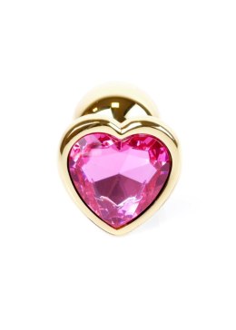 MyLove Toys - Jewellery Gold Heart PLUG- Pink