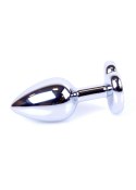 MyLove Toys - Jewellery Silver Heart PLUG- Black