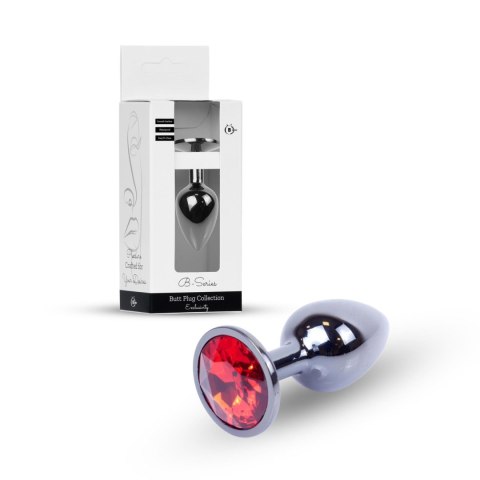 Plug-Jewellery Dark Silver PLUG- Red