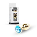Plug-Jewellery Gold PLUG- Light Blue