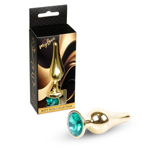MyLove Toys - Jewellery Gold BUTT PLUG- Green