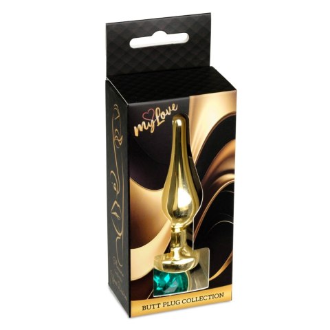 MyLove Toys - Jewellery Gold BUTT PLUG- Green