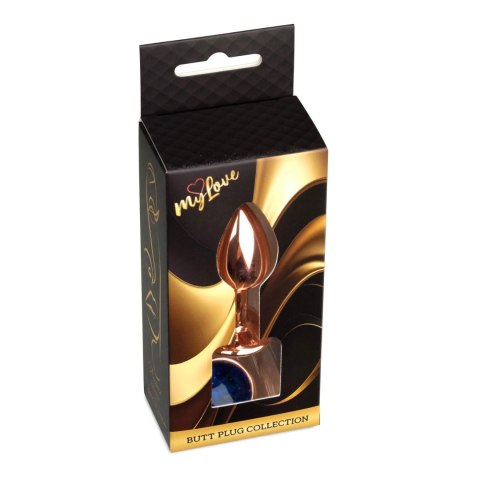 MyLove Toys - Jewellery Red Gold PLUG- Dark Blue