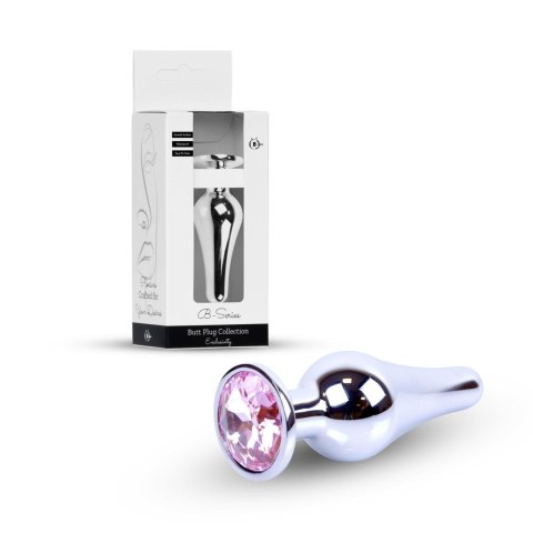 Plug-Jewellery Silver BUTT PLUG- Rose
