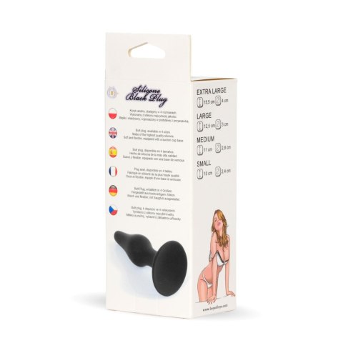 Plug-Silicone Plug Black - Large