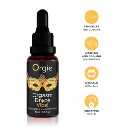 ORGIE Orgasm Drops Vibe Peach Flavor 15 ml