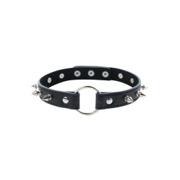 Adjustable collar with spikes