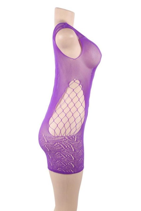 DRESS H3161 PURPLE XL