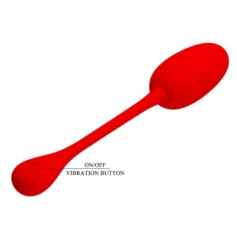PRETTY LOVE - KNUCKER Red, 12 vibration functions Memory function